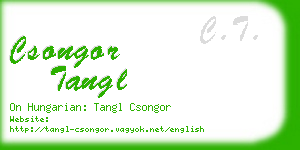 csongor tangl business card